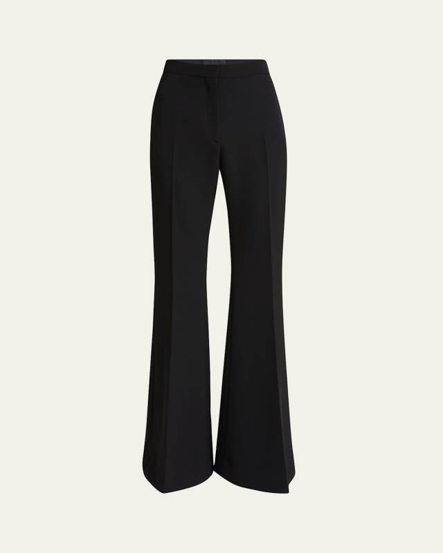 Flared Wool Trousers